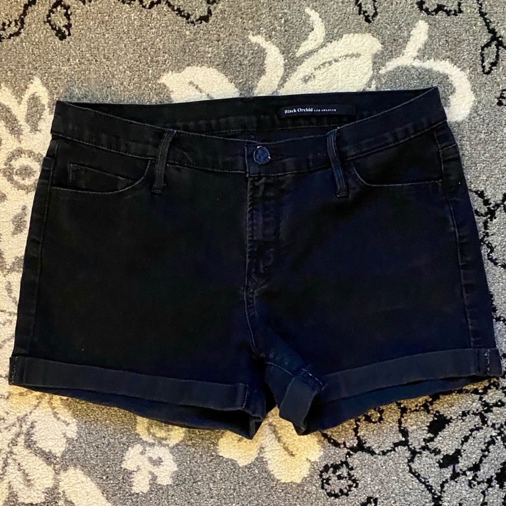 Black Orchid Los Angeles Black Denim Shorts
